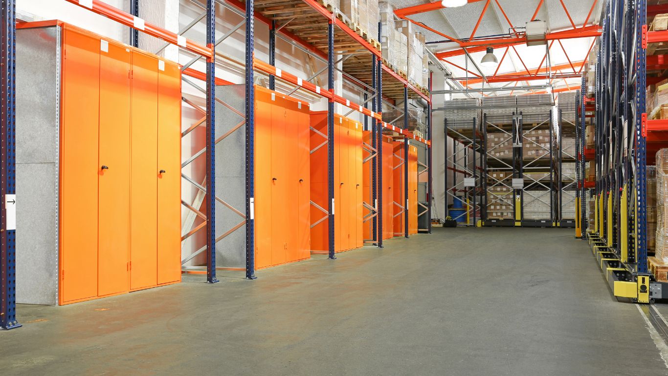 orange concrete buildings